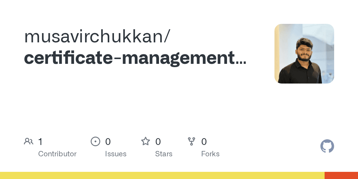 Certificate Management System